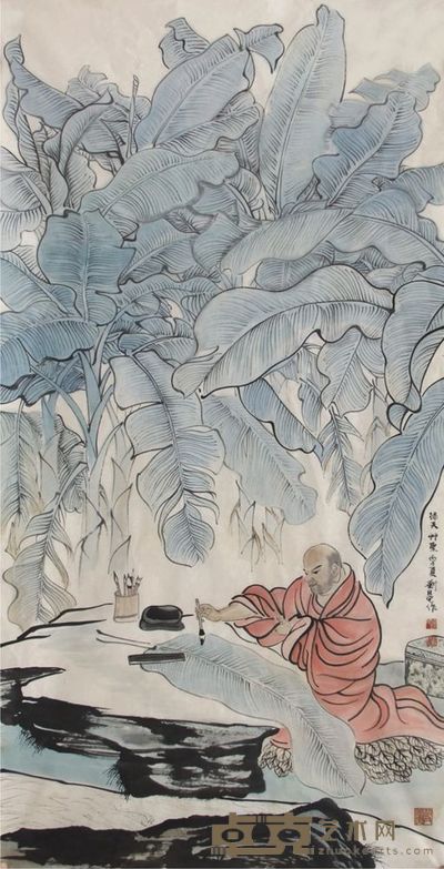 刘旦宅人物立轴 137×69