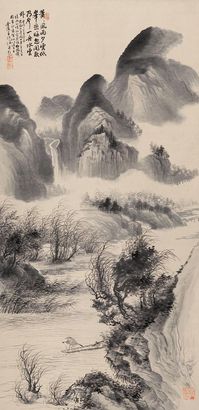 王寅 光绪七年（1881年）作 积雨初晴 立轴