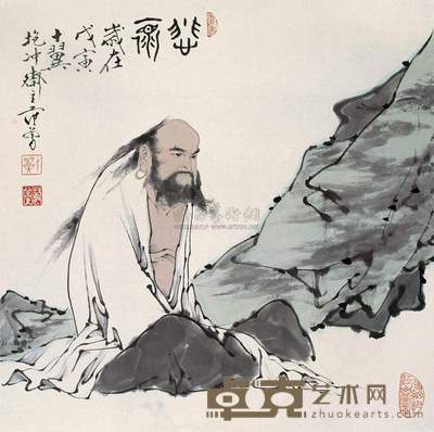范曾 1998年作 悲怀 镜心 69×69cm
