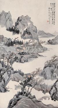 黄宾虹 1903年作 山水 立轴