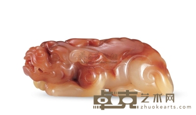 寿山芙蓉石雕 瑞兽 7×2.5cm