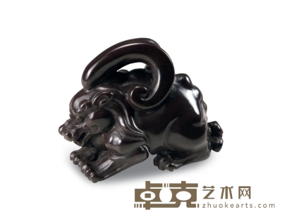 寿山月尾石雕 瑞兽 5.2×3.8cm