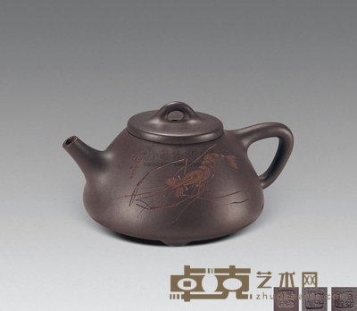 江云祥制 石瓢壶 高6.8cm