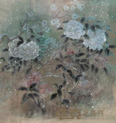 江宏伟 2009年作 花鸟 镜框 95×89cm
