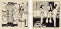 1980年 赵国经、王美芳 《唐人街上的传说》连环画手稿