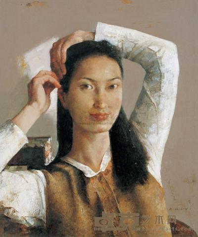 郭润文 2006年作 肖像 55×46cm