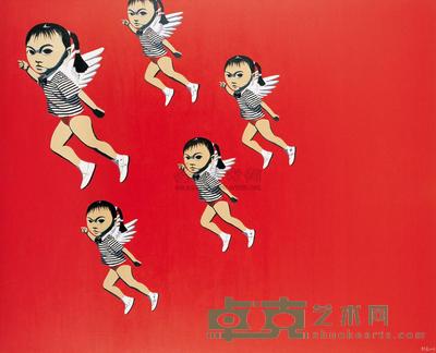 李志宏 2009年作 猫之命·飞 160×200cm