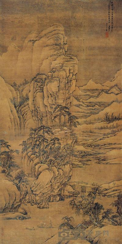 王翚 1709年作 仿李成雪图 立轴 159×79.5cm