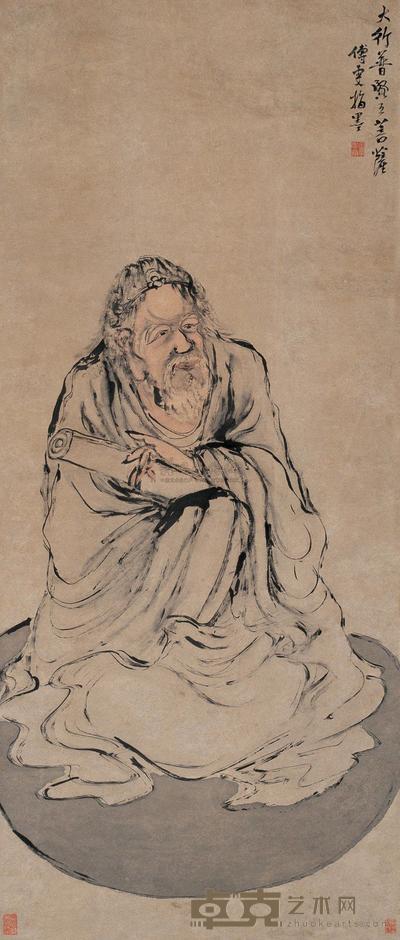 傅雯 普贤菩萨 立轴 159×67.5cm