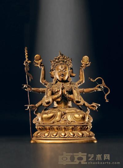 18世纪 光明佛母 高20.5cm