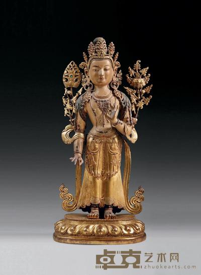 18世纪  莲花手菩萨 高32cm