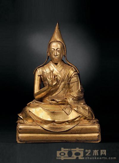 16至17世纪 喇嘛像 高31cm