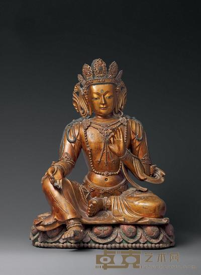 18世纪 绿度母 高75cm