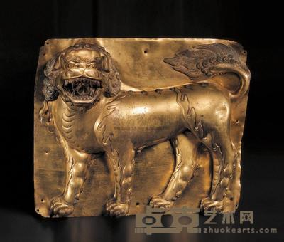 15世纪  吉祥雪狮 高36.5×宽43cm