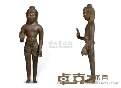 笈多时期 五至六世纪 释迦牟尼太子像 高20.5cm