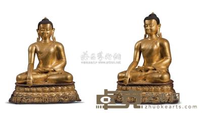 十三至十四世纪 释迦牟尼佛像 高58.5cm