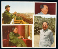 PPC 文革时期江西省邮电管理局印制毛主席像彩色明信片一组十件