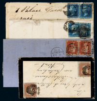 1848-1868年 英国早期实寄封四件