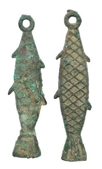 战国时期鱼形币二枚