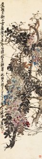 赵云壑 古藤 立轴