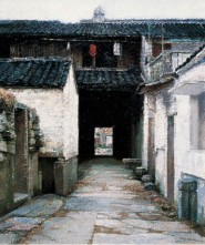 李忠良 1988年作 小巷