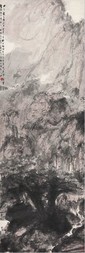 傅抱石 1955年作 深山访友 立轴