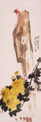 《花鸟》立轴