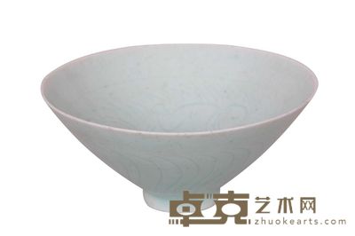 影青刻划童子碗 径:12.5cm