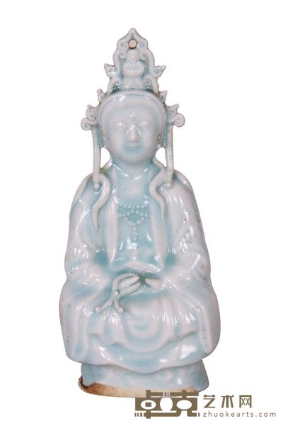 影青釉观音 高:16.5cm