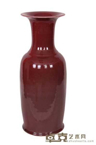 红釉大瓶 高：55.5cm