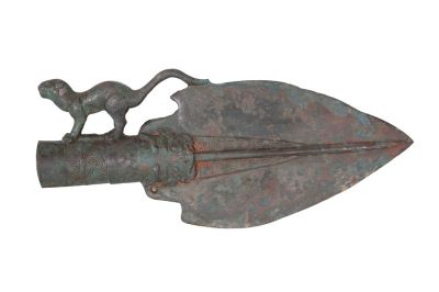 兽面纹青铜矛