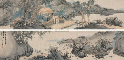 张宏 庚辰（1640年）作 邓尉寻胜图 手卷