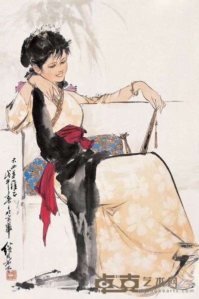 刘继卣 1978年作 仕女 镜心 70×46cm