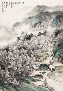 朱永成 烟雨桃花坞 镜心
