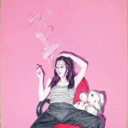 何森 2004年作 抽烟女子