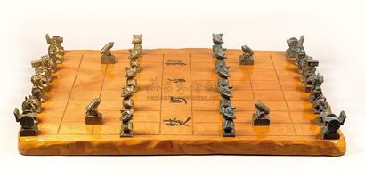 朱铭 1987年作 象棋 （一套32件）