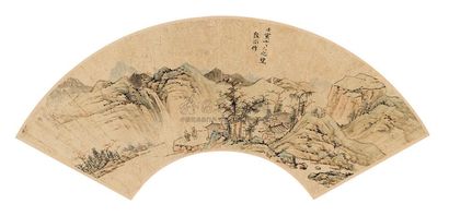 陆治 1542年作 晴峦幽居 镜心