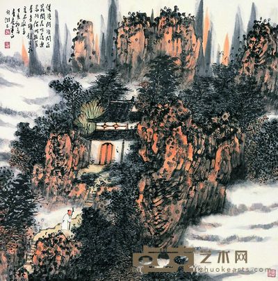 仙境何须问 68×68cm