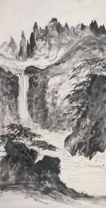 黑伯龙 癸亥（1983年）作 仿石溪山水 立轴