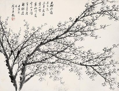 金心兰 壬寅（1902年）作 一树梅花烂熳开 立轴