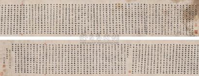 刘墉（古） 癸卯（1783年）作 楷书阴隲文 手卷