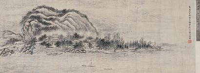 沈塘 癸巳作 焦山图 镜心