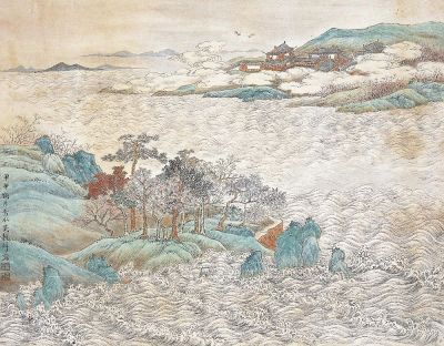 吴谷祥（1848～1903）海天楼观图