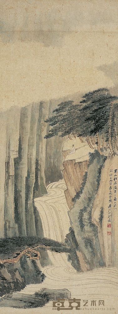 张大千（1899～1983）松泉图 