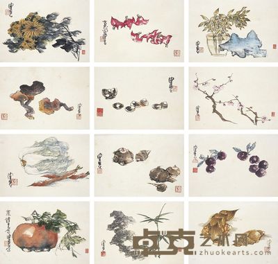 陈佩秋(1923~)花卉蔬果册