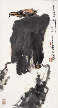 潘天寿（1897～1971）灵鹫盘石图