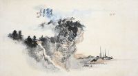 张大千（1899～1983）长夏江寺图