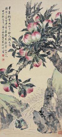 金梦石（1869～1947后）寿桃