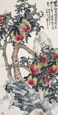 赵云壑（1874～1955）寿桃图