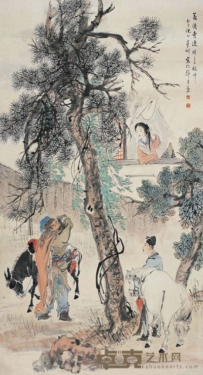 倪田（1855～1919） 义侠奇逢图 
